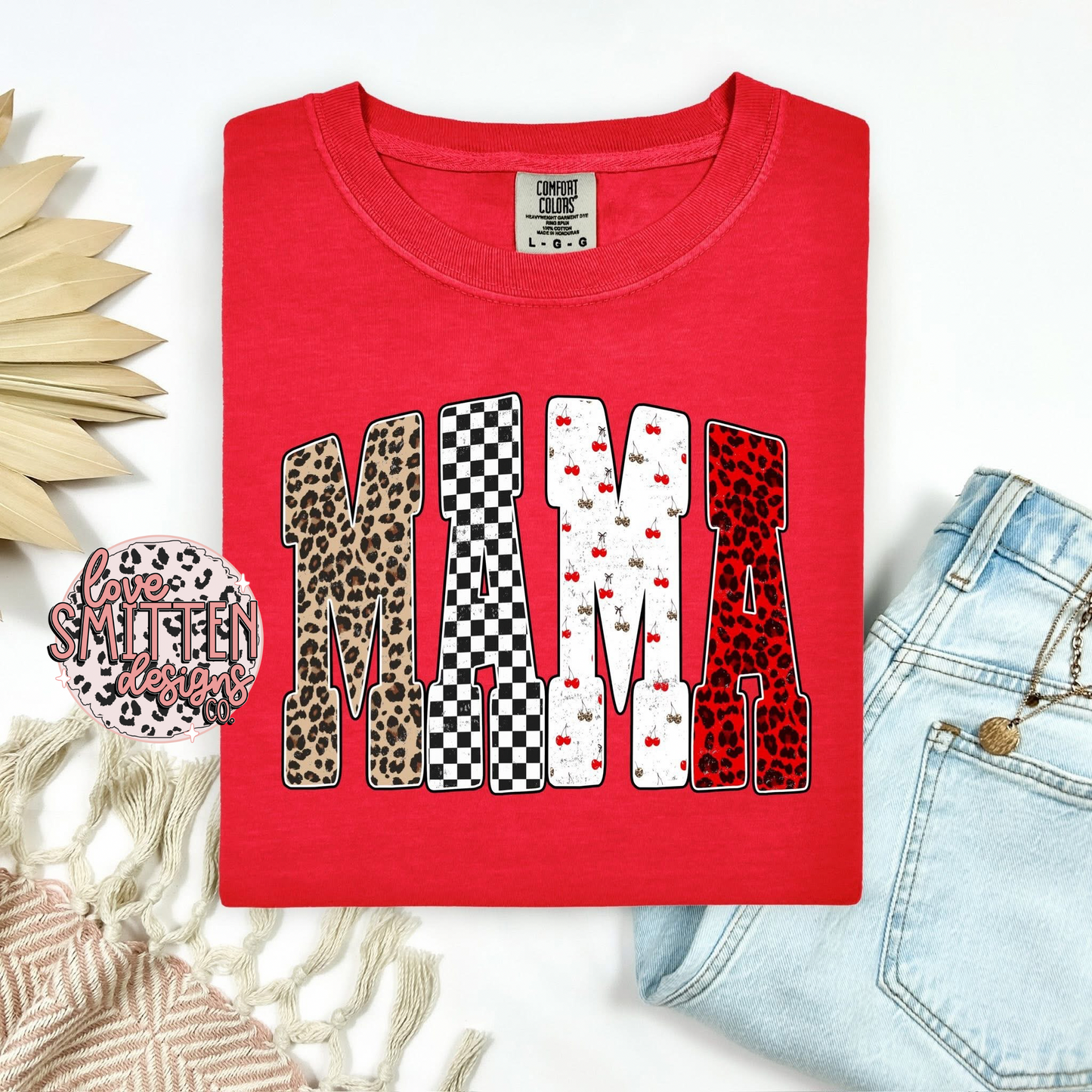 Mixed Pattern Retro Mama
