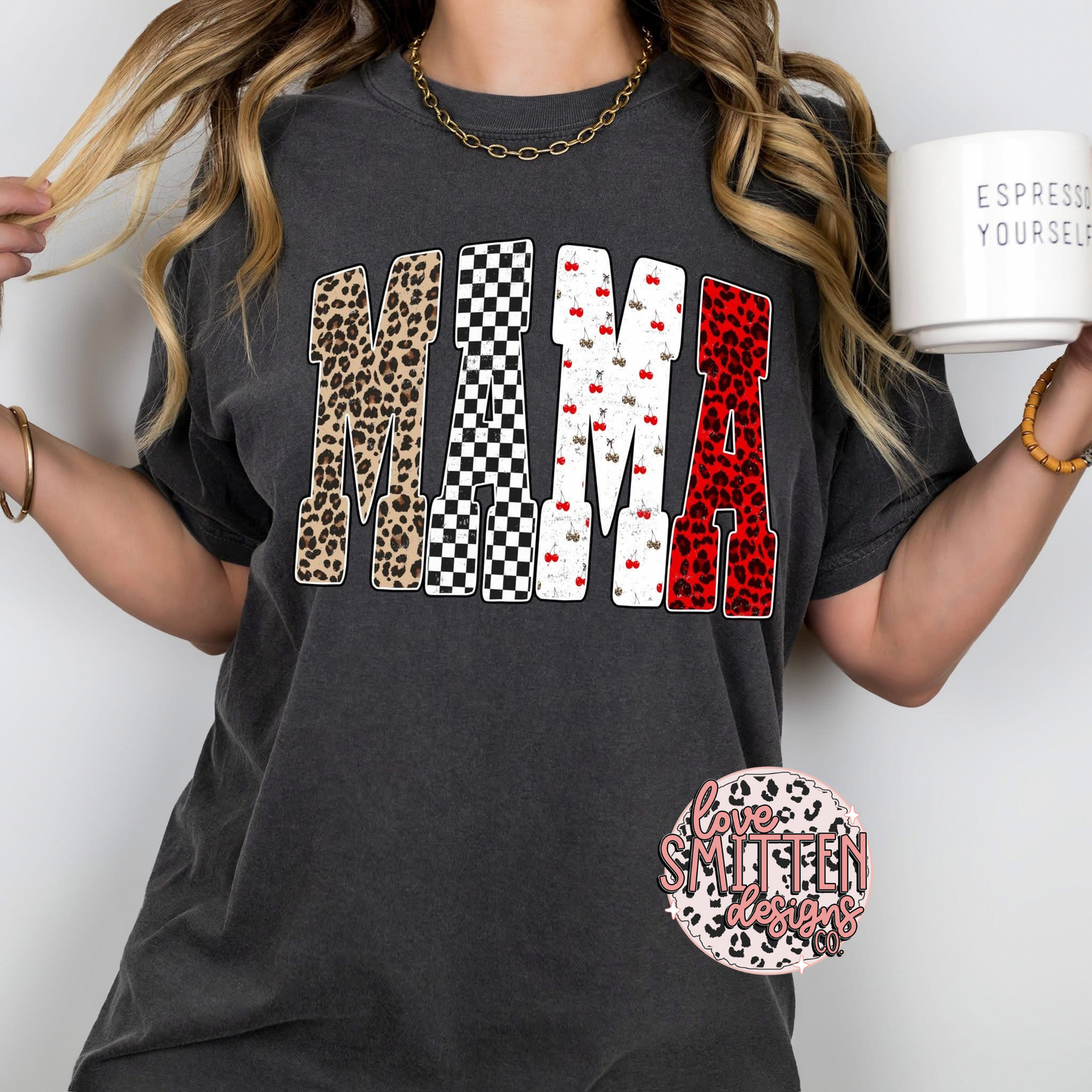 Mixed Pattern Retro Mama