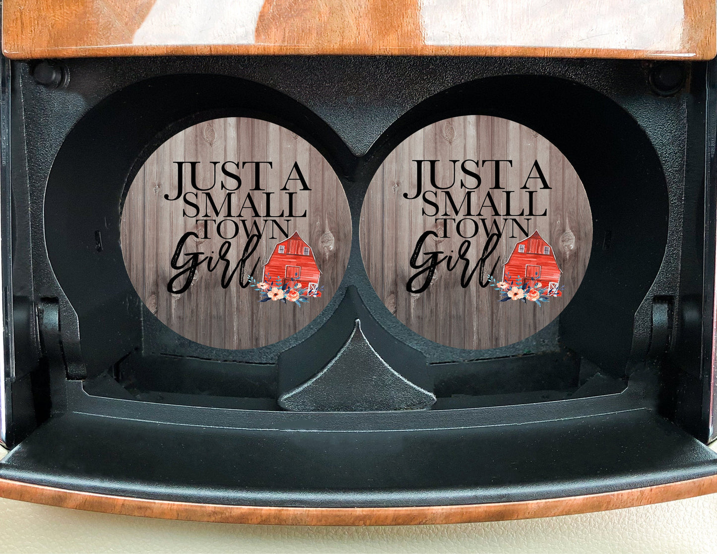 Just A Small Town Girl Car Coaster
