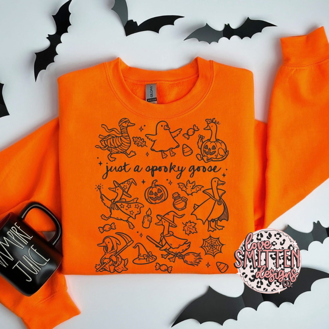 Just a Spooky Goose Doodle