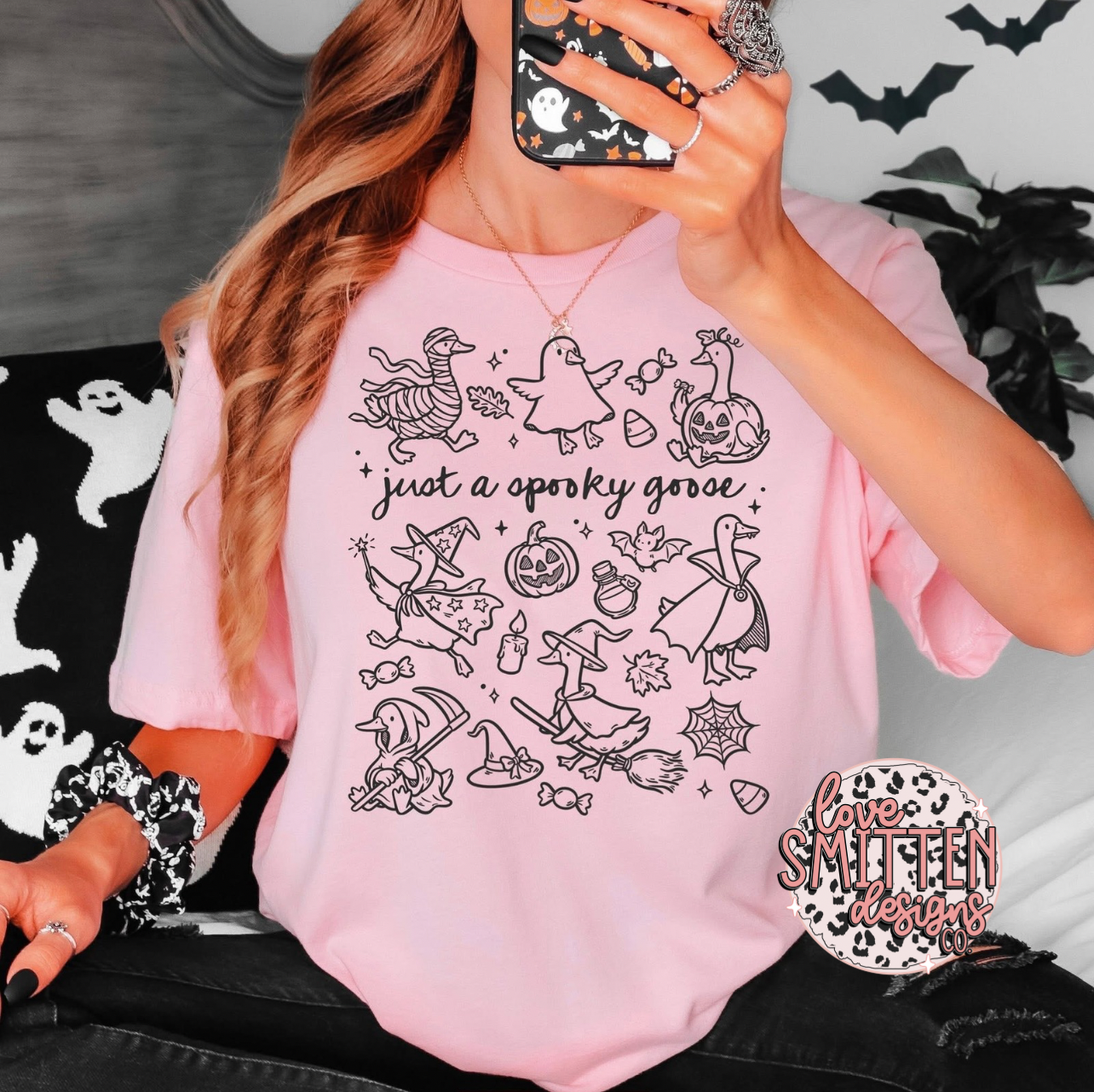 Just a Spooky Goose Doodle