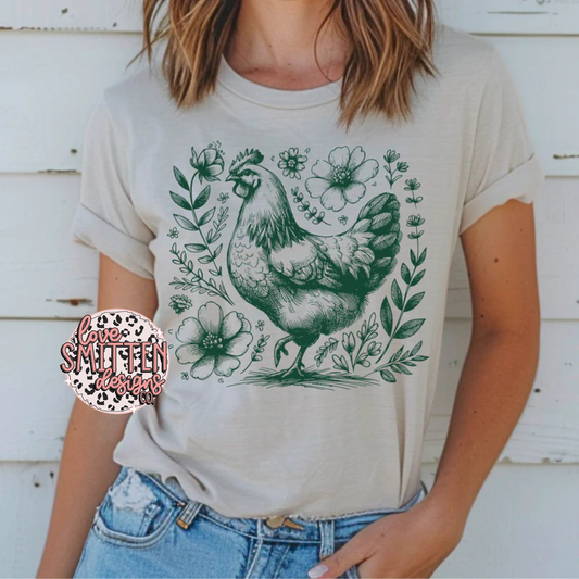 Floral Chicken