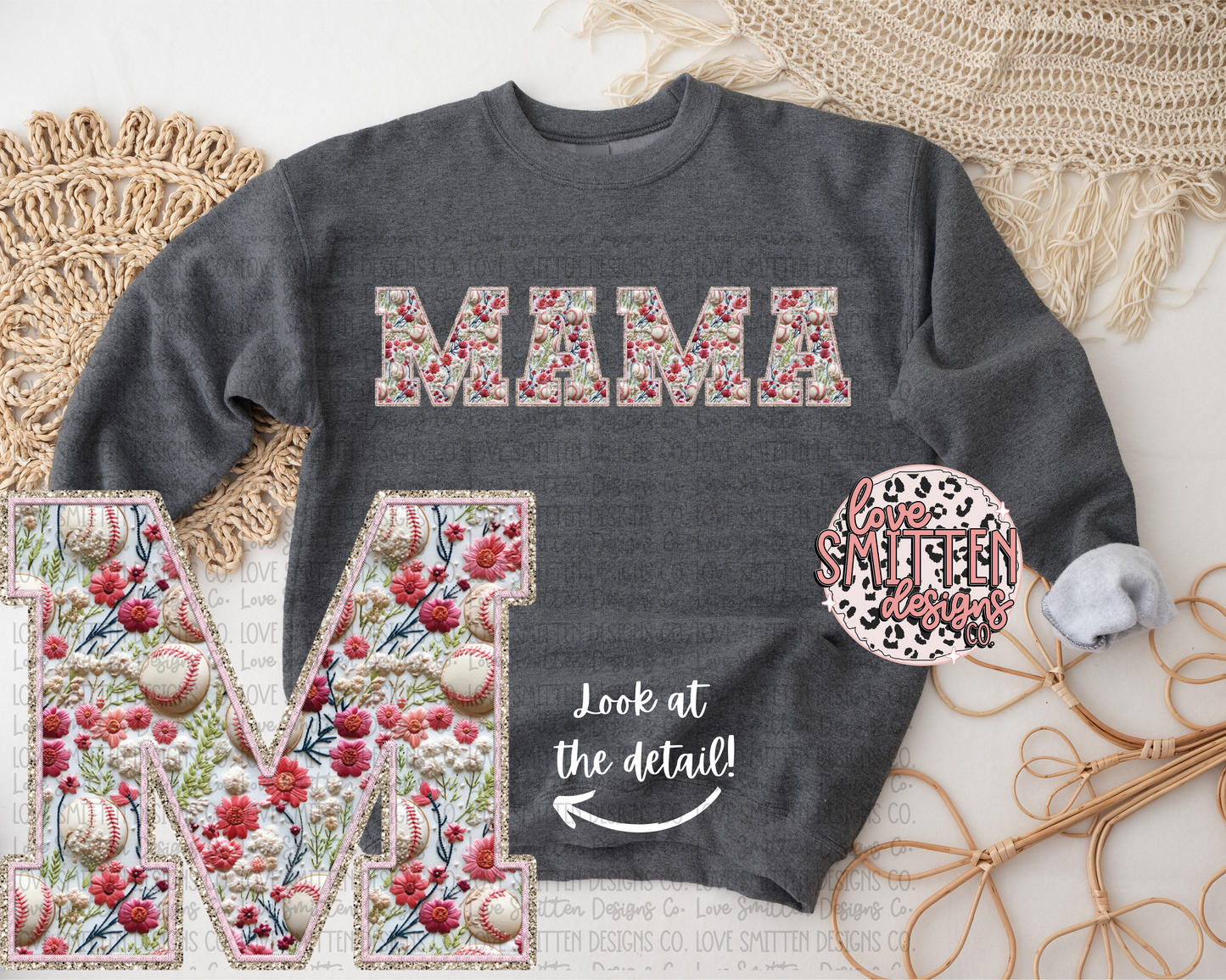 Baseball Mama Sweatshirt or Tee