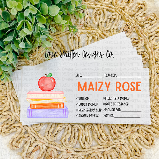 Book Personalized School Envelope