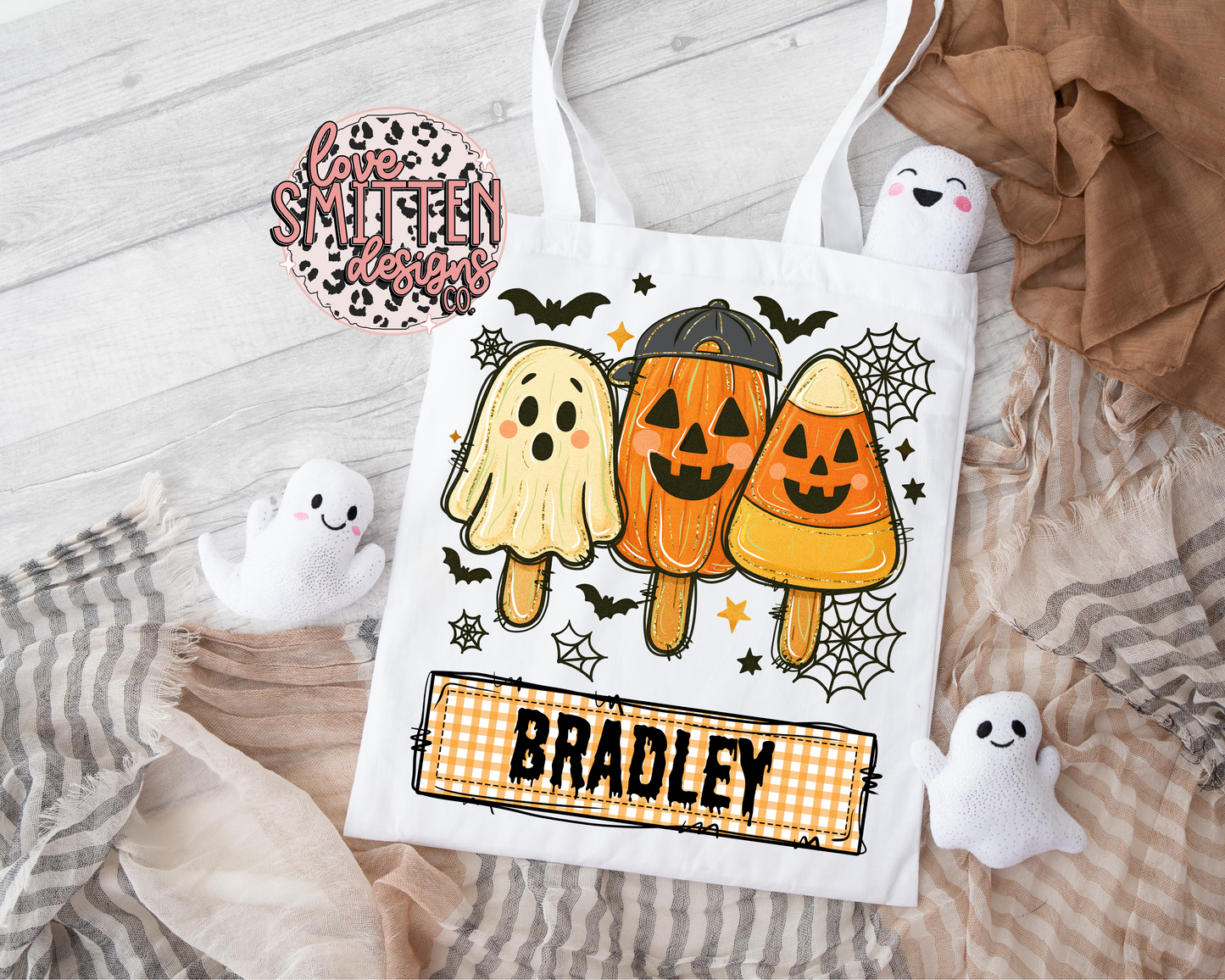 Boy Spooky Popsicle Tote