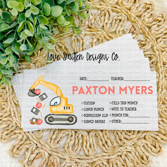 Crane Personalized School Envelope