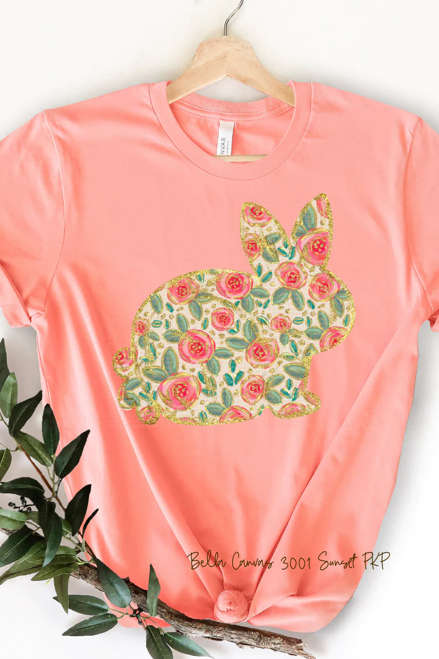 Floral Bunny Tee