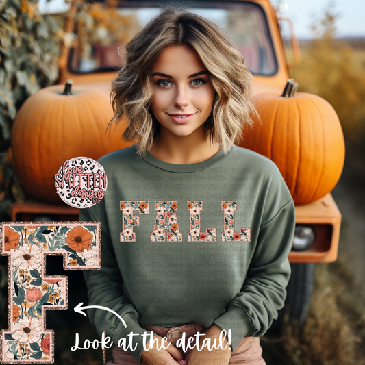 Floral Fall Sweatshirt or Tee