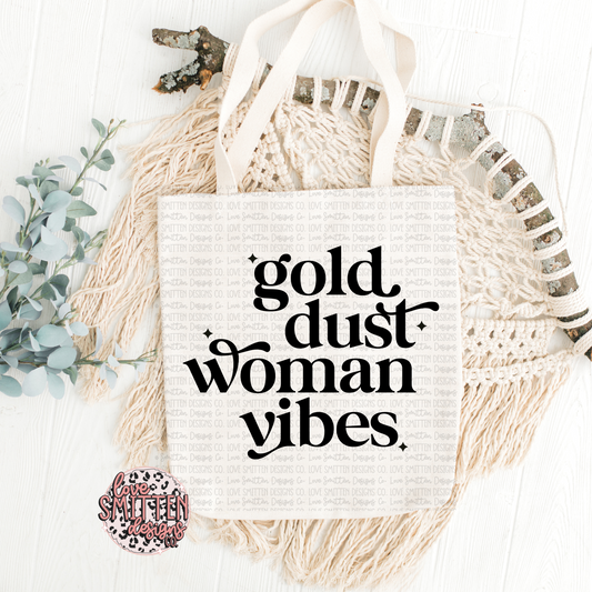 Gold Dust Woman Totes