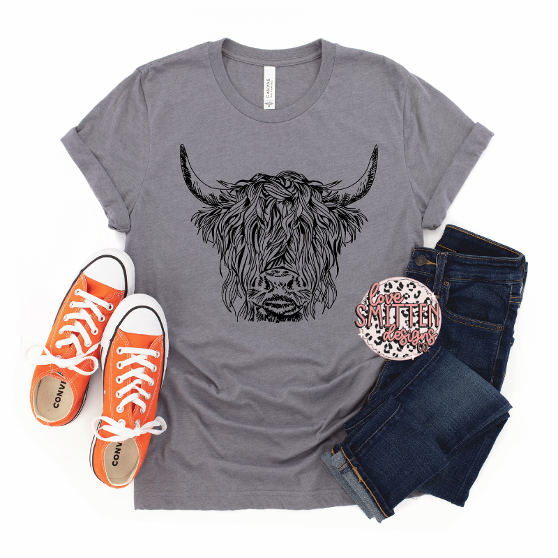 Highland Cow Tee or Sweatshirt