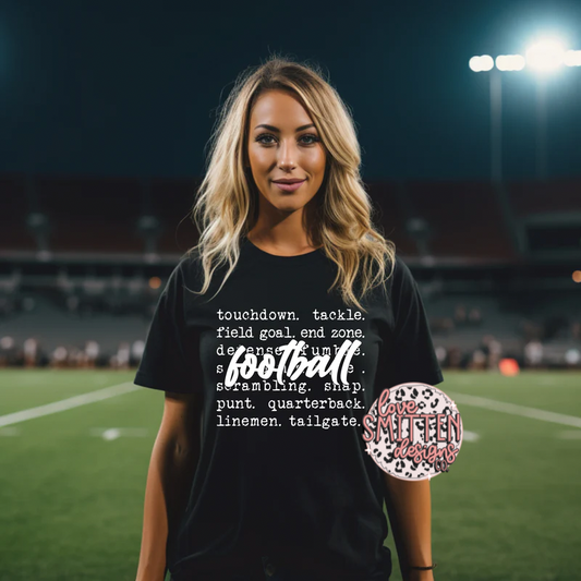 Football Words Tee