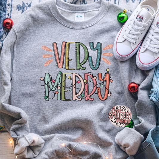 Very Merry Tee or Sweatshirt