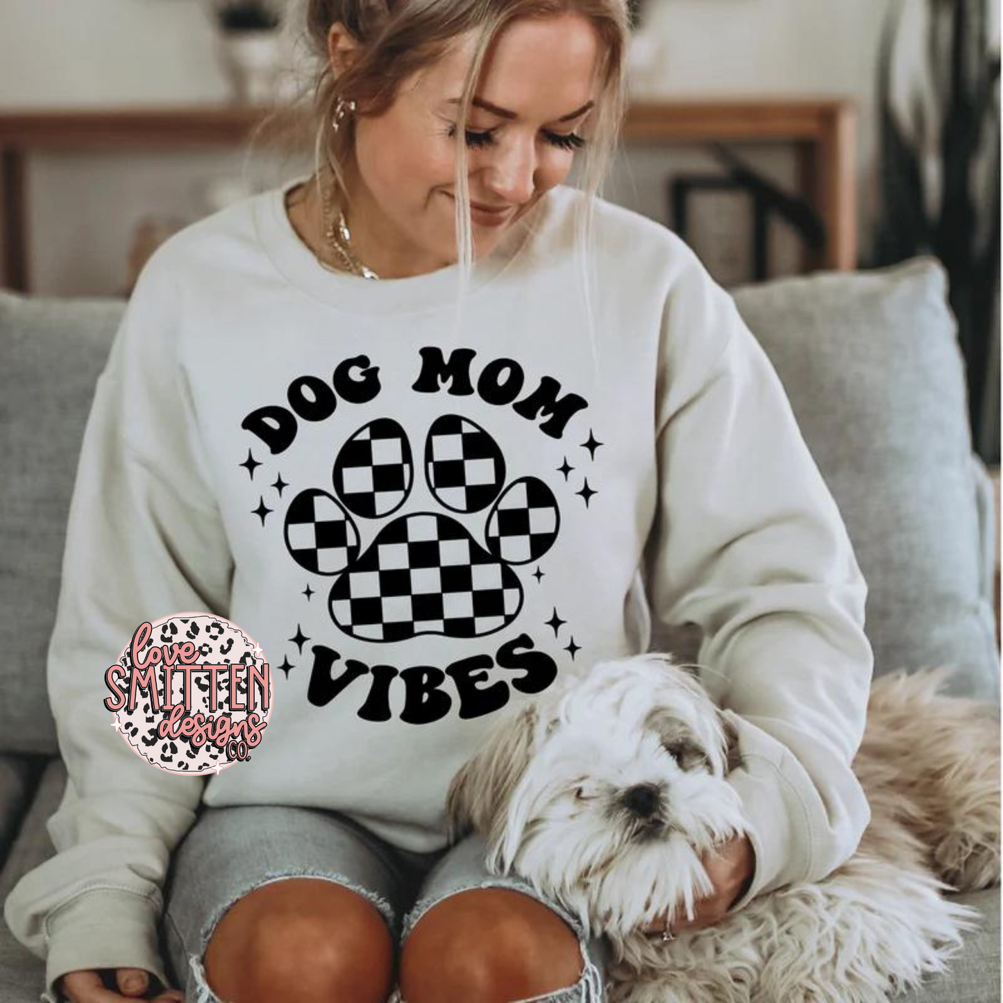 Dog Mom Vibes Tee or Sweatshirt