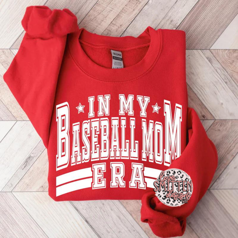 Baseball Mom Era Tee or Sweatshirt