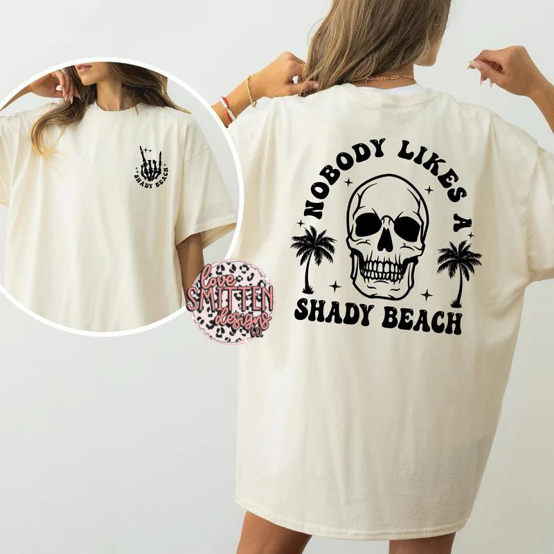 Shady Beach Tee or Tank