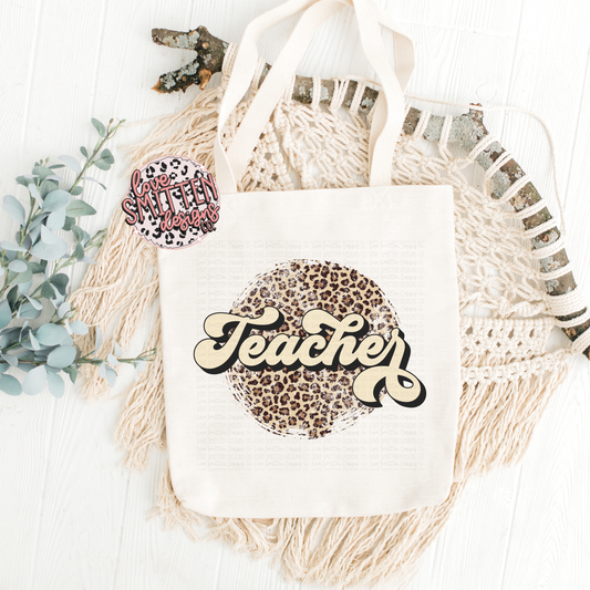 Leopard Teach Tote