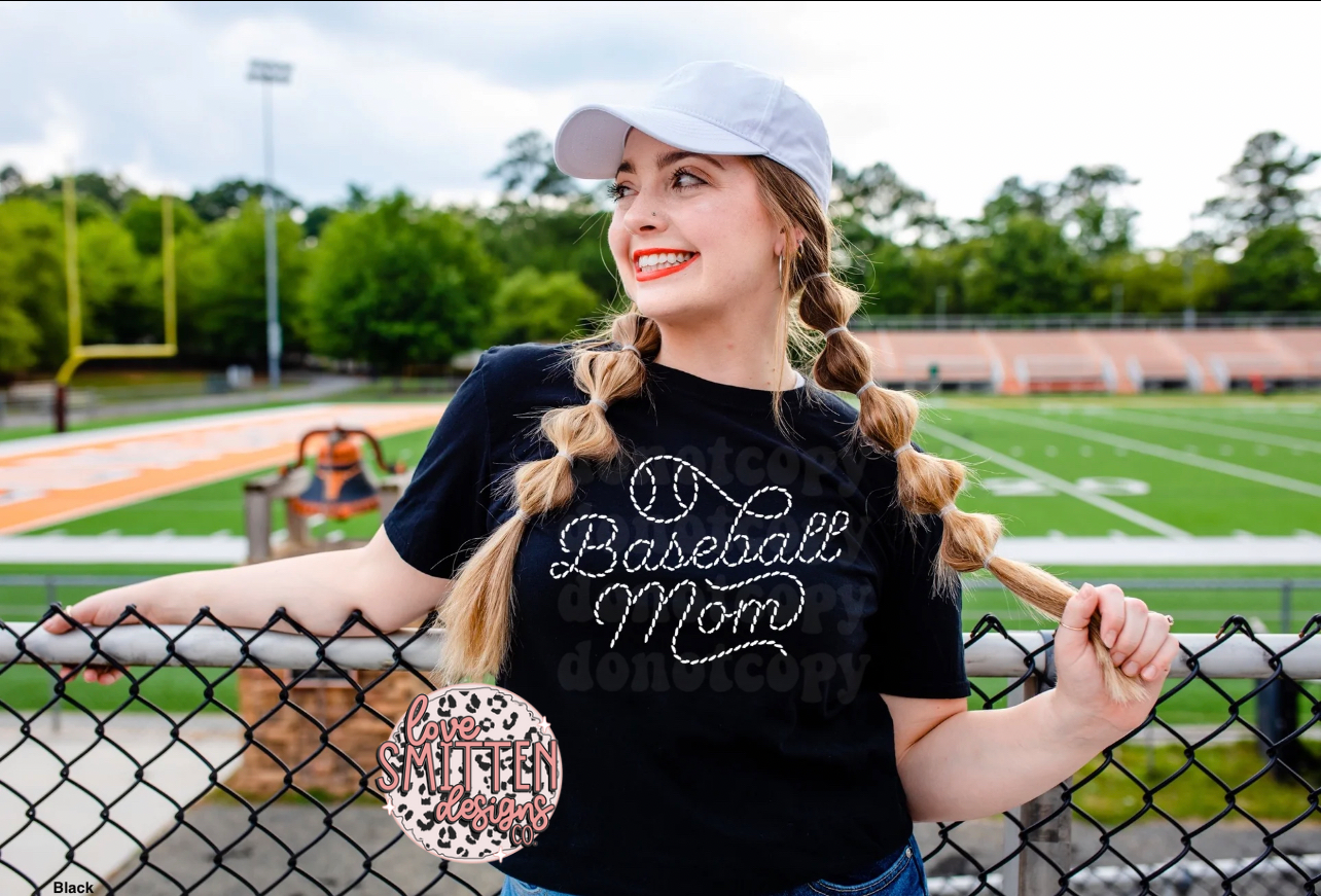 Baseball Mom Stitch Tee