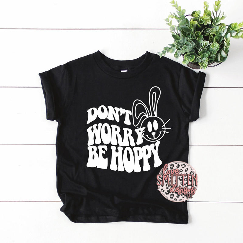 KIDS Don't Worry Be Hoppy Tee