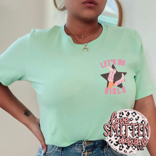 Let's Go Girls Pocket Tee