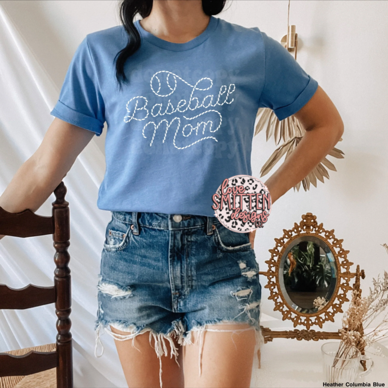 Baseball Mom Stitch Tee