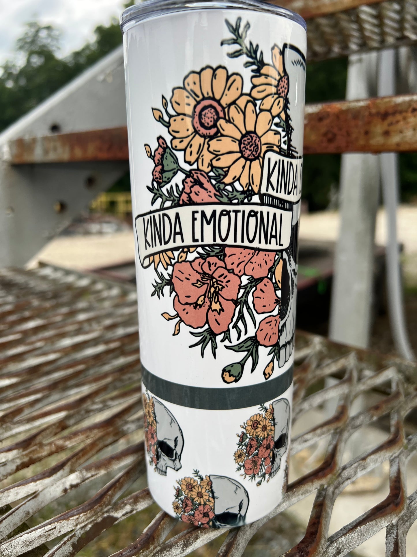 20oz Kinda Emotional Kinda Emotionless Tumbler