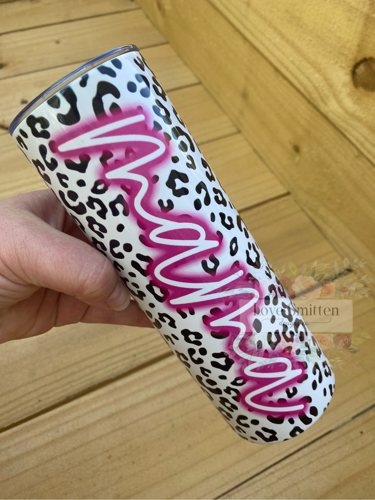 Mama Neon Leopard Tumbler