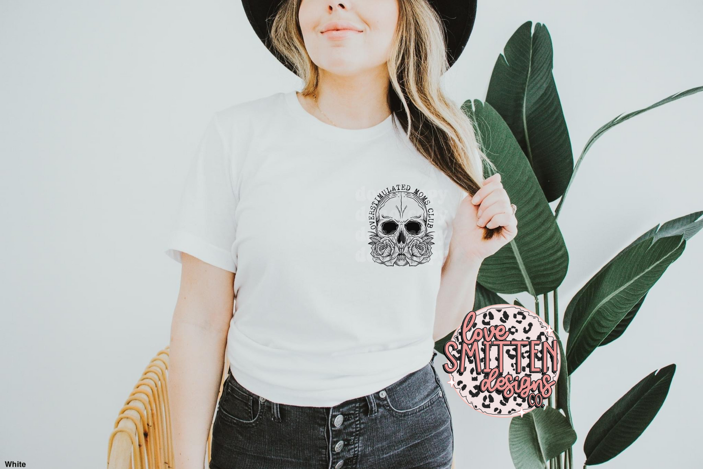 Overstimulated Moms Club Skull Tee